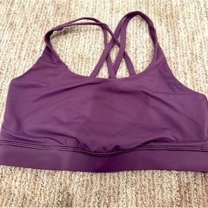 purple lululemon energy bra